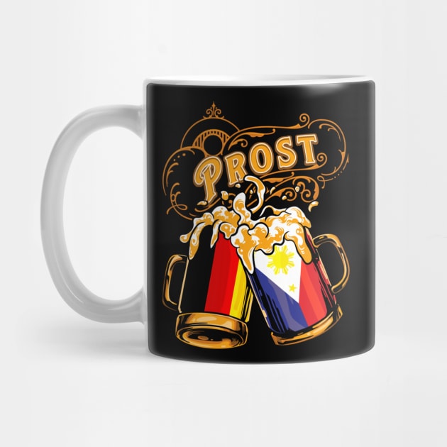 Oktoberfest Wiesn Prost Deutschland - Philippines Tshirt by TonTomDesignz